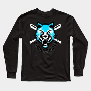 Wolf sport and fitness lovely blend drawing cute cool colorful Long Sleeve T-Shirt